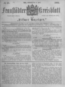 Fraust&auml;dter Kreisblatt. 1883.06.06 Nr45