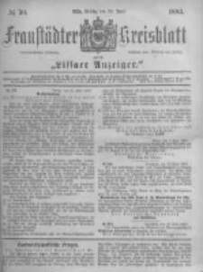 Fraustädter Kreisblatt. 1883.06.22 Nr50