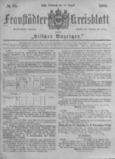 Fraustädter Kreisblatt. 1883.08.15 Nr65