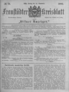 Fraust&auml;dter Kreisblatt. 1883.09.14 Nr74