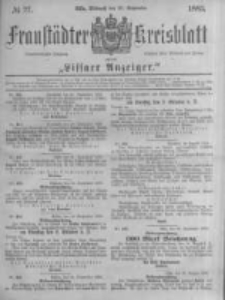 Fraustädter Kreisblatt. 1883.09.26 Nr77