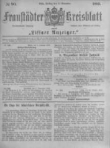 Fraustädter Kreisblatt. 1883.11.09 Nr90