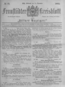 Fraustädter Kreisblatt. 1883.11.14 Nr91
