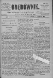 Orędownik: pismo poświęcone sprawom politycznym i spółecznym 1885.08.26 R.15 Nr193