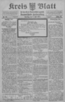 Kreis Blatt f&uuml;r den Kreis Neutomischeler zugleich Hopfenzeitung 1911.07.04 Jg.30 Nr53