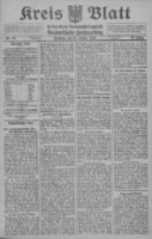 Kreis Blatt f&uuml;r den Kreis Neutomischeler zugleich Hopfenzeitung 1911.10.17 Jg.30 Nr83