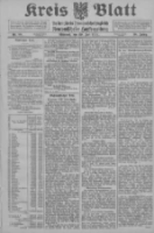 Kreis Blatt f&uuml;r den Kreis Neutomischeler zugleich Hopfenzeitung 1914.07.29 Jg.38 Nr88