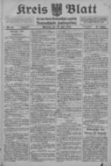 Kreis Blatt f&uuml;r den Kreis Neutomischeler zugleich Hopfenzeitung 1916.07.19 Jg.41 Nr84