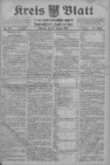 Kreis Blatt f&uuml;r den Kreis Neutomischeler zugleich Hopfenzeitung 1916.08.21 Jg.41 Nr98