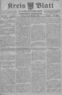 Kreis Blatt f&uuml;r den Kreis Neutomischeler zugleich Hopfenzeitung 1916.11.17 Jg.41 Nr136