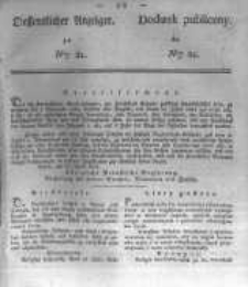 Oeffentlicher Anzeiger zum Amtsblatt No.21. der Königl. Preuss. Regierung zu Bromberg. 1837