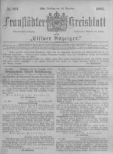 Fraustädter Kreisblatt. 1883.12.25 Nr103