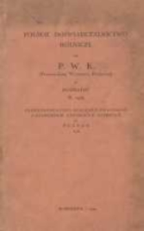Polskie doświadczalnictwo rolnicze na P. W. K. (Powszechnej Wystawie Krajowej) w Poznaniu R. 1929; Expérimentation agricole polonaise à l'Exposition Universelle Nationale de Poznań 1929