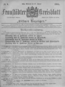 Fraustädter Kreisblatt. 1884.01.30 Nr9
