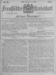 Fraustädter Kreisblatt. 1884.04.11 Nr30