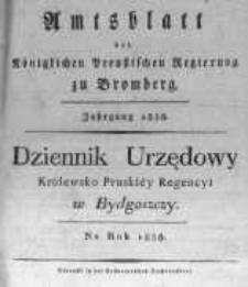 Amtsblatt der Königlichen Preussischen Regierung zu Bromberg. 1838.01.05 No.1