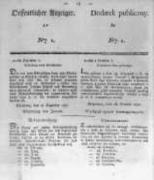 Oeffentlicher Anzeiger zum Amtsblatt No.1. der Königl. Preuss. Regierung zu Bromberg. 1838