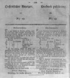 Oeffentlicher Anzeiger zum Amtsblatt No.19. der Königl. Preuss. Regierung zu Bromberg. 1838