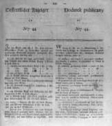 Oeffentlicher Anzeiger zum Amtsblatt No.44. der Königl. Preuss. Regierung zu Bromberg. 1838