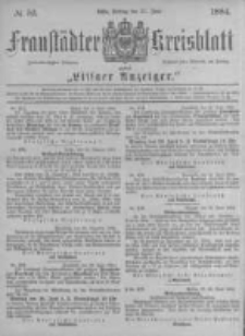 Fraust&auml;dter Kreisblatt. 1884.06.27 Nr52