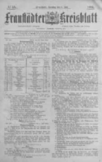 Fraustädter Kreisblatt. 1884.07.08 Nr55