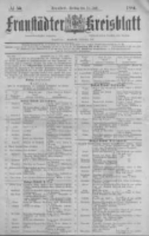 Fraustädter Kreisblatt. 1884.07.11 Nr56