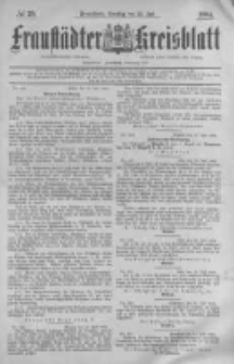 Fraustädter Kreisblatt. 1884.07.22 Nr59