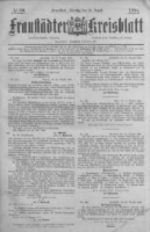 Fraustädter Kreisblatt. 1884.08.26 Nr69
