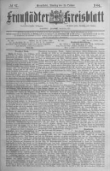 Fraustädter Kreisblatt. 1884.10.28 Nr87