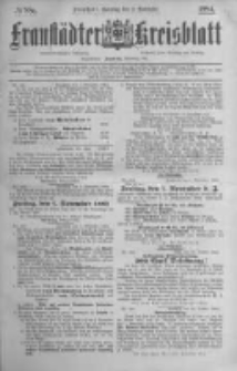 Fraustädter Kreisblatt. 1884.11.02 Nr88a