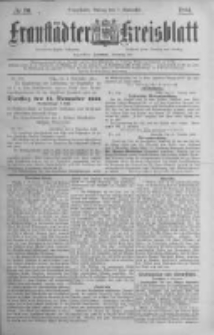 Fraustädter Kreisblatt. 1884.11.07 Nr90