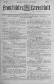 Fraustädter Kreisblatt. 1884.11.28 Nr96