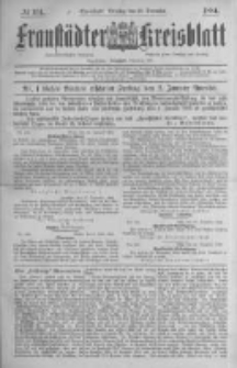 Fraustädter Kreisblatt. 1884.12.30 Nr104