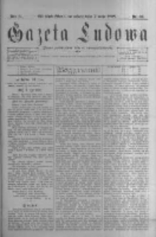 Gazeta Ludowa: pismo poświęcone ludowi ewangielickiemu. 1898.05.07 R.3 nr36