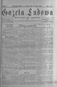 Gazeta Ludowa: pismo poświęcone ludowi ewangielickiemu. 1898.05.28 R.3 nr42