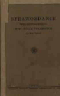 Sprawozdanie Wielkopolskiego Towarzystwa Kółek Rolniczych za rok 1937/38
