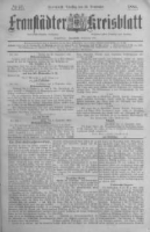 Fraustädter Kreisblatt. 1884.09.23 Nr77