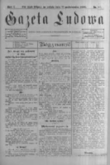 Gazeta Ludowa. 1898.10.15 R.3 nr81