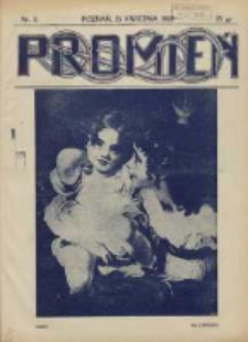 Promień: ilustrowany dwutygodnik dla wszystkich 1928.04.15 R.4 Nr8