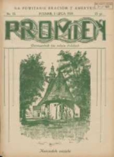Promień: dwutygodnik rodzin polskich 1928.07.01 R.4 Nr13