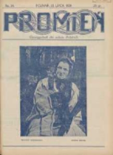 Promień: dwutygodnik rodzin polskich 1928.07.15 R.4 Nr14
