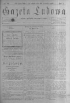 Gazeta Ludowa: pismo polsko-ewangielickie. 1899.04.29 R.4 nr33