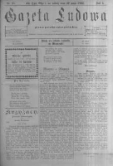 Gazeta Ludowa: pismo polsko-ewangielickie. 1899.05.27 R.4 nr38