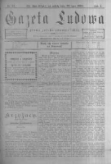 Gazeta Ludowa: pismo polsko-ewangielickie. 1899.07.22 R.4 nr54