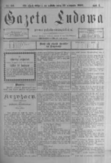 Gazeta Ludowa: pismo polsko-ewangielickie. 1899.08.26 R.4 nr62