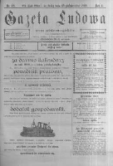 Gazeta Ludowa: pismo polsko-ewangielickie. 1899.10.25 R.4 nr79