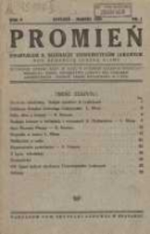 Promień: kwartalnik b. słuchaczy uniwersytetów ludowych 1929 styczeń/marzec Nr1