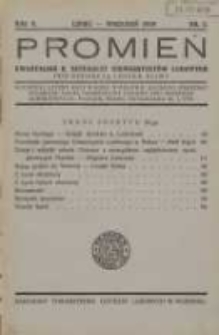 Promień: kwartalnik b. słuchaczy uniwersytetów ludowych 1929 lipiec/wrzesień R.5 Nr3