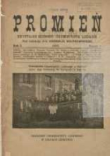 Promień: kwartalnik słuchaczy uniwersytetów ludowych 1925 R.1 Z.1