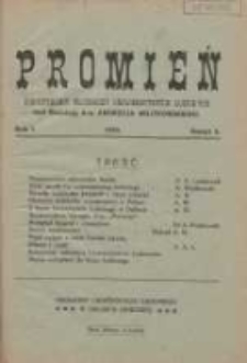 Promień: kwartalnik słuchaczy uniwersytetów ludowych 1925 R.1 Z.3